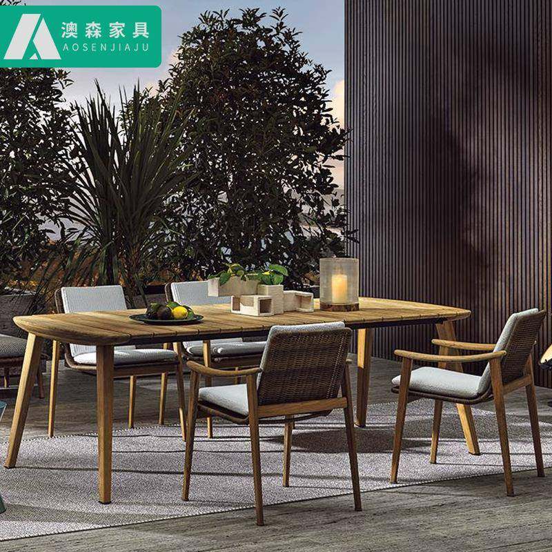 柚木户外休闲桌椅高档别墅花园阳台桌椅组合室外庭院酒店餐厅家具,鲜花速递/花卉仿真/绿植园艺,割草机/草坪机,淘宝优惠券,粉丝福利购,淘宝优惠卷