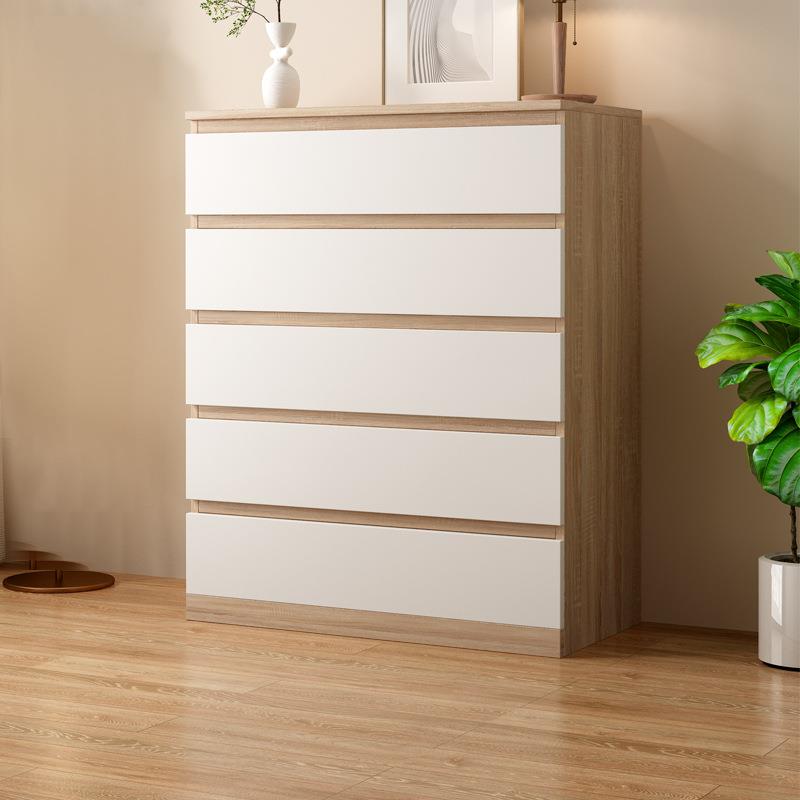 五斗柜简约现代储物柜家用卧室斗柜收纳柜客厅靠墙实木组合抽屉柜