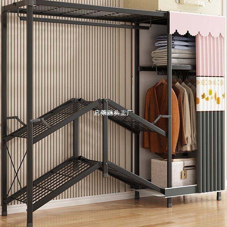 结实钢架简易衣柜家用出租房折叠卧室用耐用免安装全布衣橱小户型,家装灯饰光源,其它灯具灯饰,淘宝优惠券,粉丝福利购,淘宝优惠卷