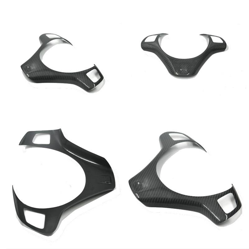 适用于宝马BMW3系E90E92E93M3方向盘贴真碳纤改装饰框条盖罩