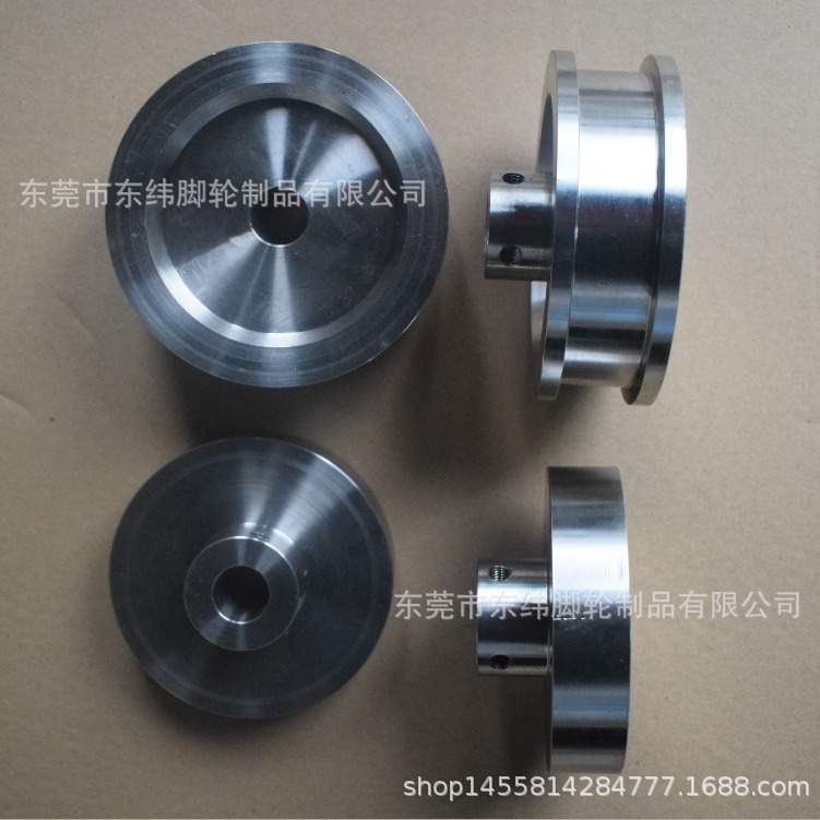 密集架中间轮 H型双边槽轮地轮 轨道滑轮304不锈钢钢轨轮子