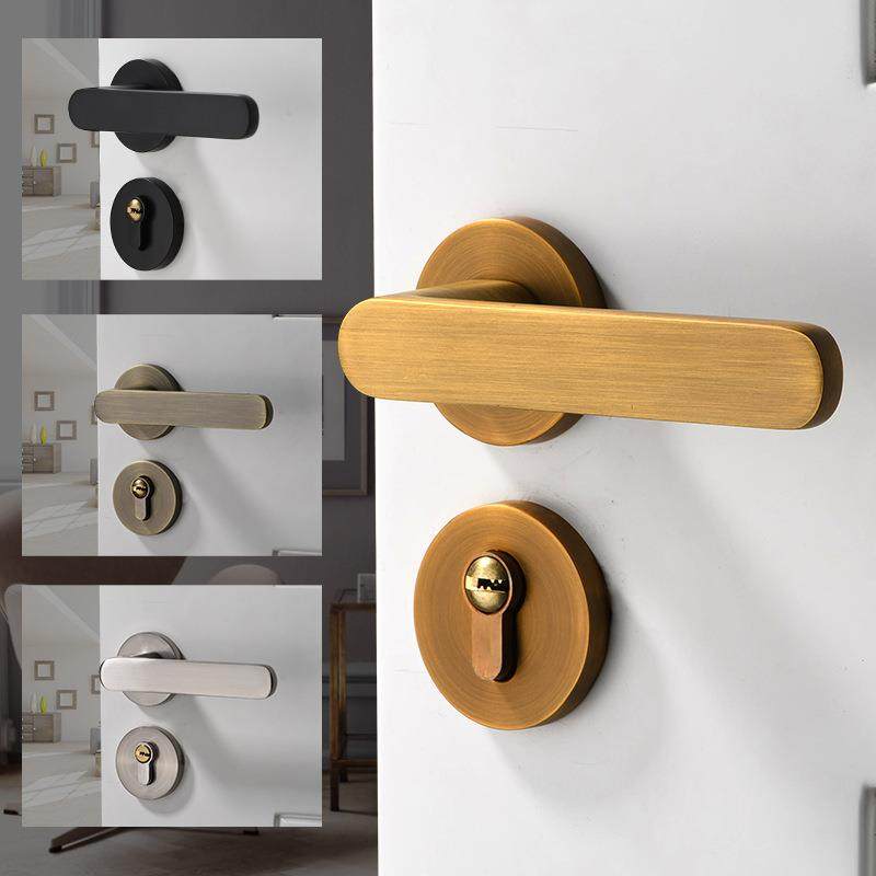 黄古铜门锁室内卧室把手分体锁静音磁吸实木门锁家用现代房门锁,家装灯饰光源,其它灯具灯饰,淘宝优惠券,粉丝福利购,淘宝优惠卷