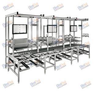 工业铝型材防4080静电流水线教学实验台车间操作台图纸设计加工