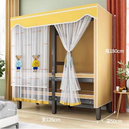 折叠免安装衣柜出租房经济型衣橱简易衣柜全钢架结实耐用衣柜收纳,家装灯饰光源,其它灯具灯饰,淘宝优惠券,粉丝福利购,淘宝优惠卷