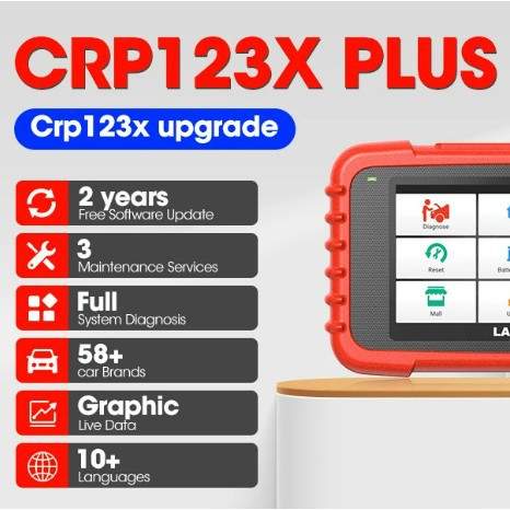 X431 CRP123X PLUS全系统Car Diagnostic OBD海外版元征LAUNCH