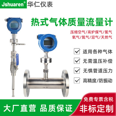 厂家直供 热式气体质量流量计 温度压力一体热式气体质量流量计