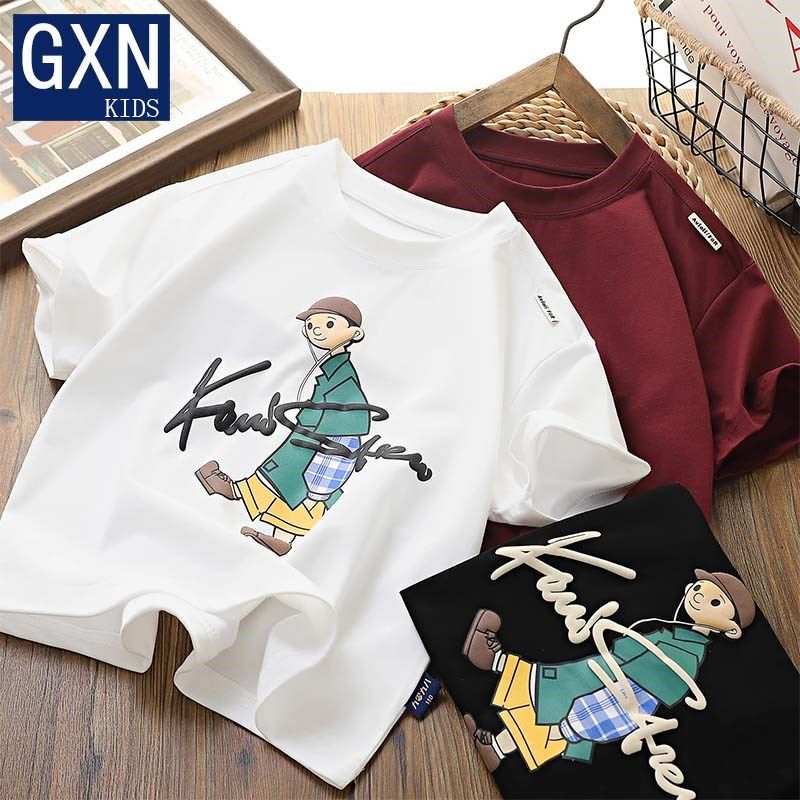 男童短袖T恤2025夏季新款儿童洋气潮酷卡通印花半袖大童休闲上衣,童装/婴儿装/亲子装,T恤,淘宝优惠券,粉丝福利购,淘宝优惠卷