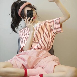 夏装2023茶系一整套搭配小个子微胖显瘦梨型穿搭连衣裙子套装女款