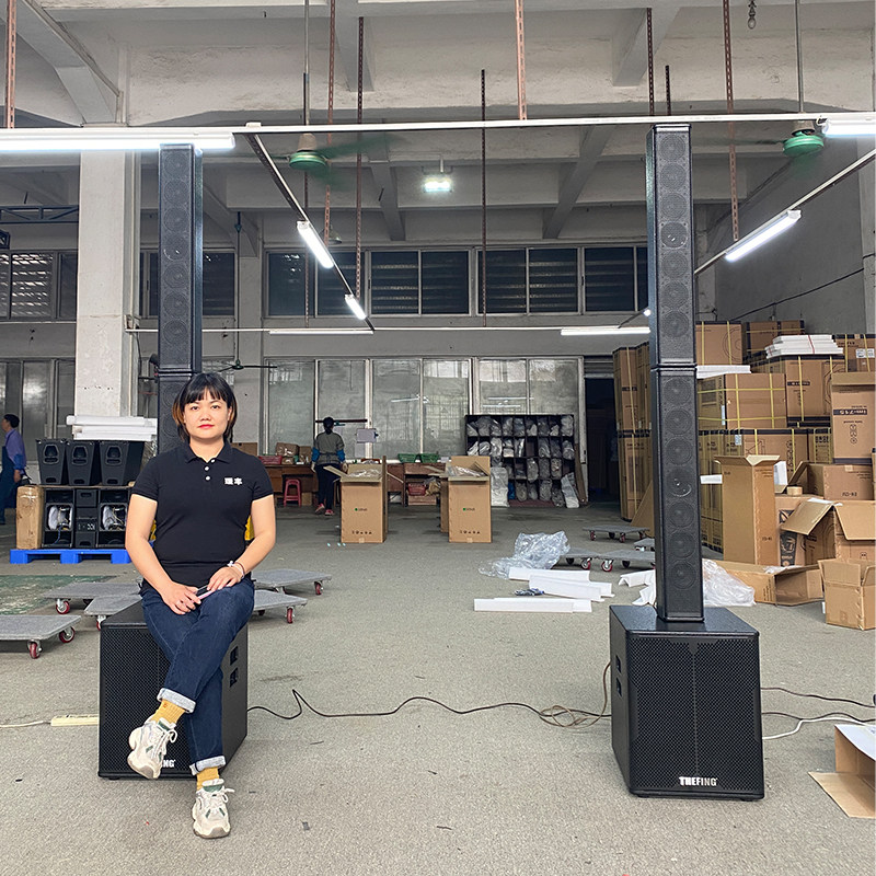 18寸有源低音炮加604音柱一体式音箱组合小型演出会议室 多功能厅