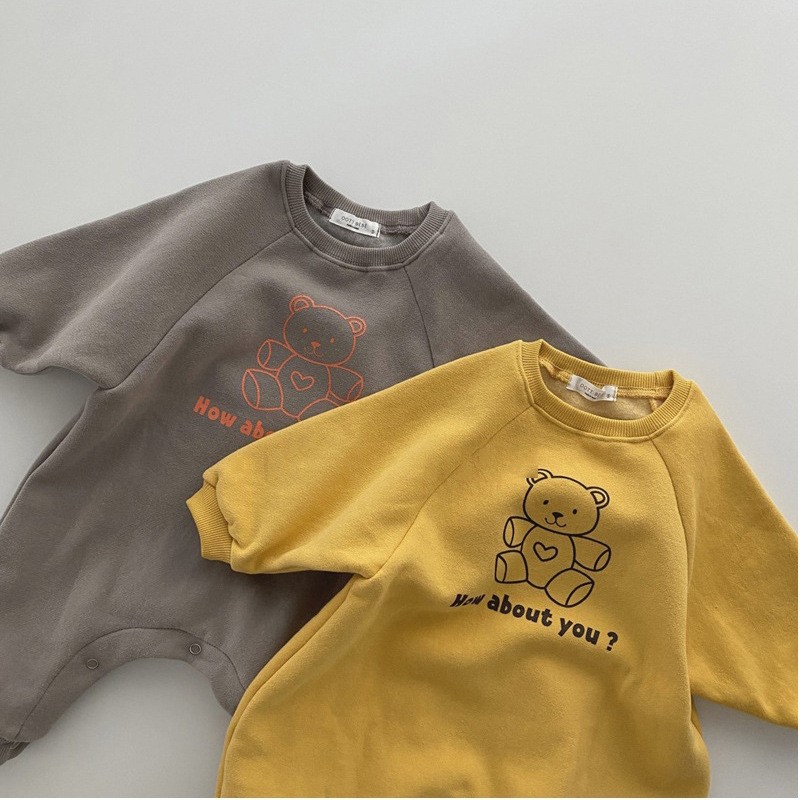 男女宝宝秋冬加厚加绒卡通连体衣卫衣婴儿可爱哈衣爬服外出服韩版