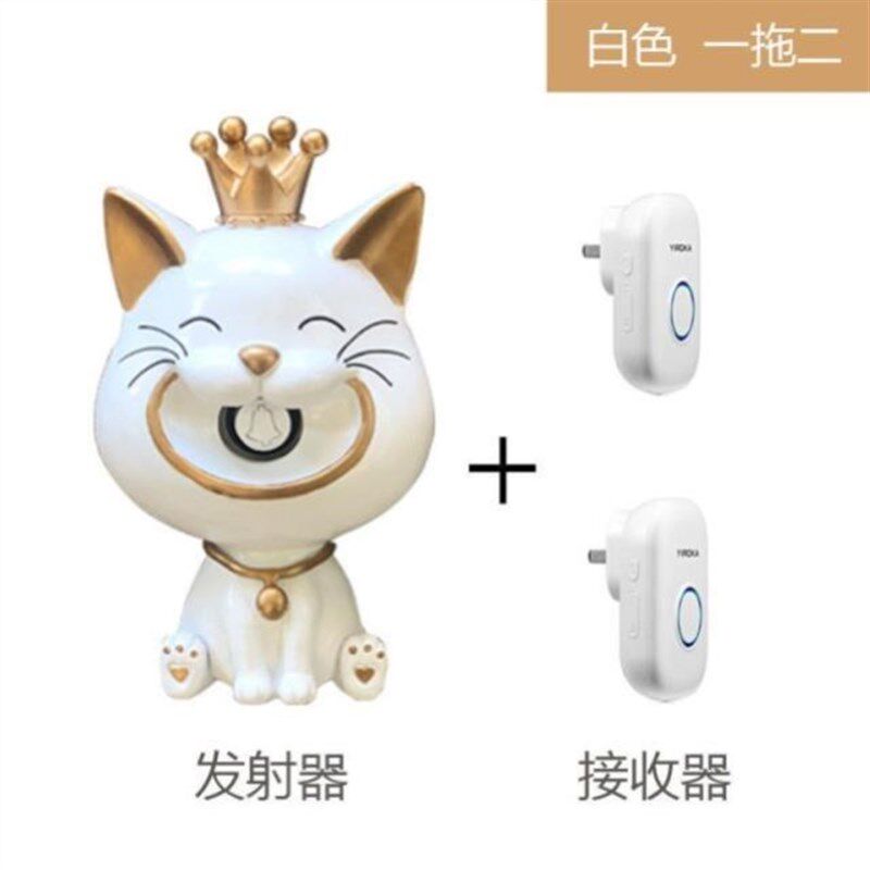厂远免打a孔门铃家用无呼智v能大音量促距离电子遥控线叫器老人一