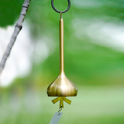 悦野户外黄铜风铃日式民宿营地挂饰阳台露营帐篷装饰复古氛围铃铛