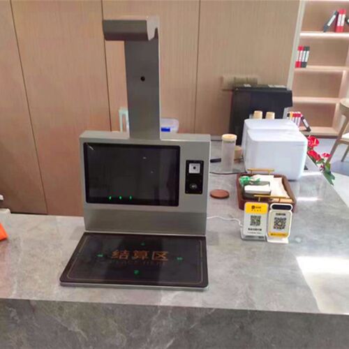 无人团餐快餐收银机智慧食堂饭堂菜品AI识别智盘结算自助结算餐台