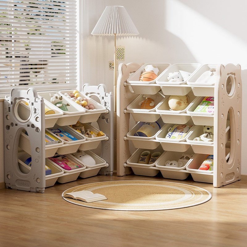 儿童玩具收纳架落地多层家用宝宝置物玩具架简易分类整理箱储物柜
