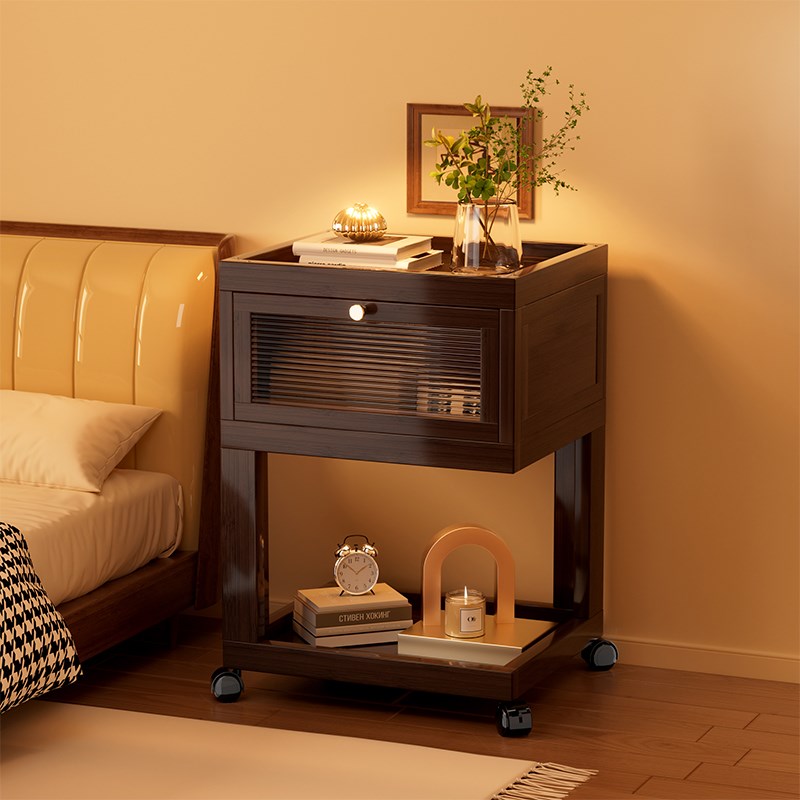 移动茶几沙发边柜小桌子创意极简床头柜边几侧边柜角几简易置物架