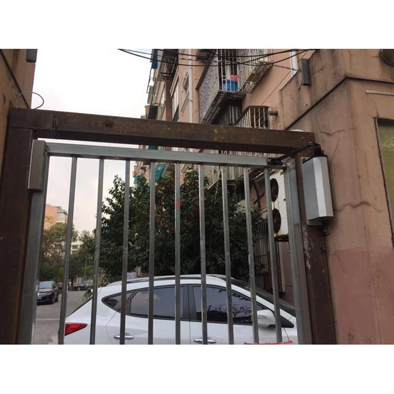 侧装开门机立式竖装电动闭门器小区自动开关门户外防雨曲臂平开门