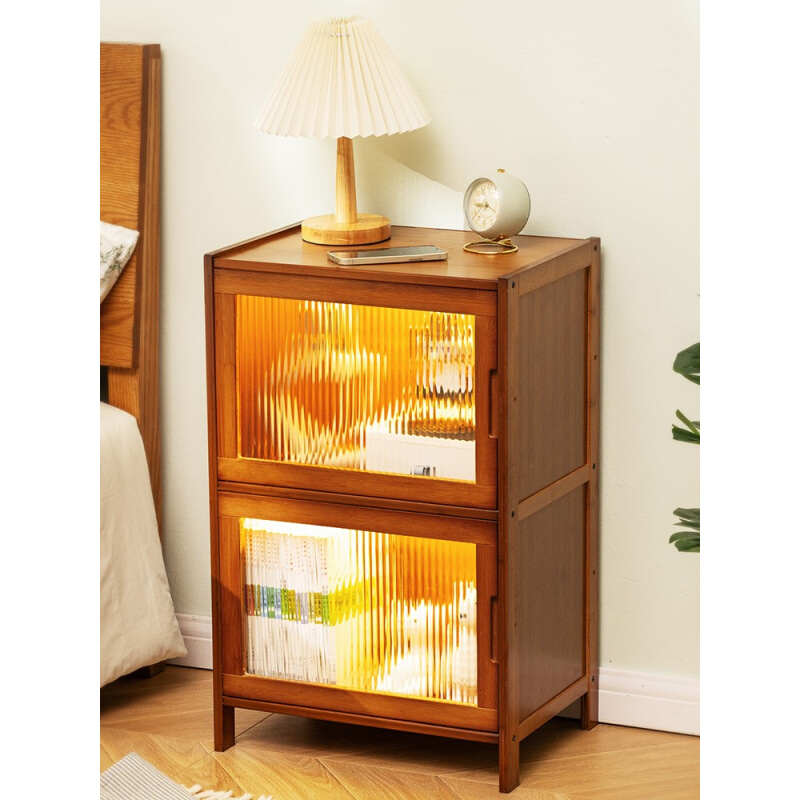 卧实木置。床边储物柜儿童现代简约架简易K柜子床头柜物小型收纳