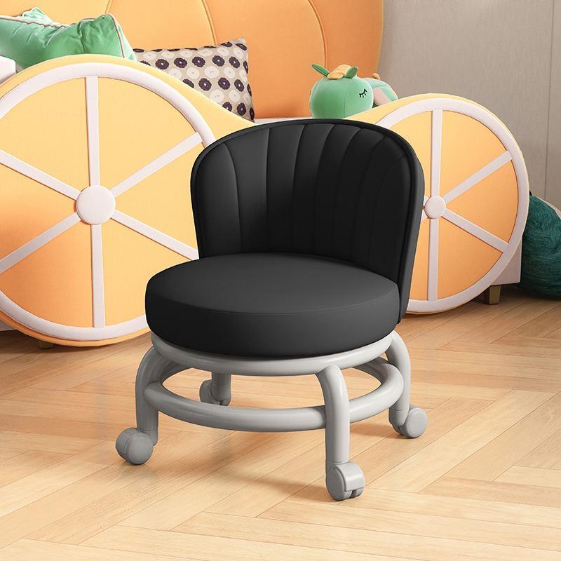 矮凳带轮家用静音滑轮凳美缝凳子擦地修脚学步万向轮小凳带娃神器