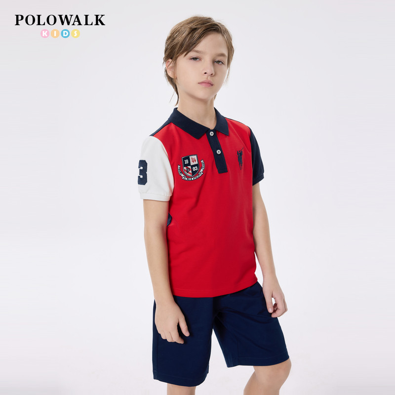 POLOWALK童装男童短袖T恤图片