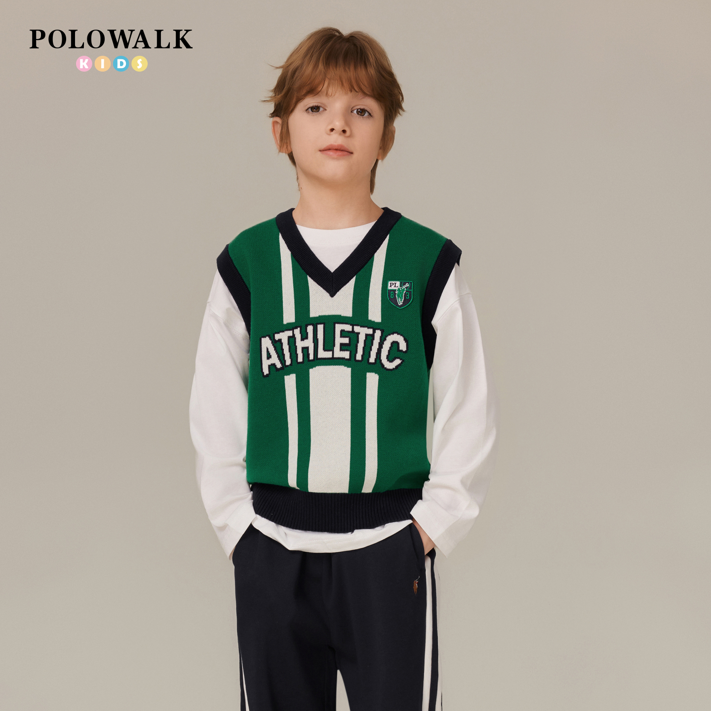 POOLOWALK童装长袖针织衫