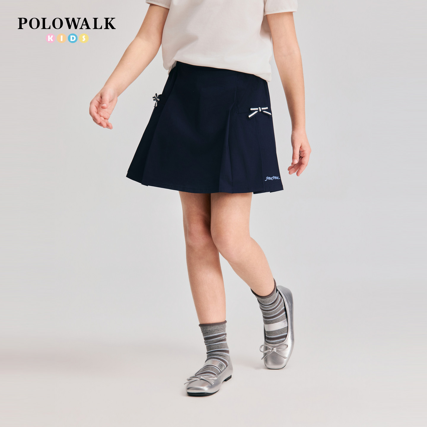 POLOWALK童装2026夏季新款女童裙裤薄款儿童裤百搭女童裙裤夏装