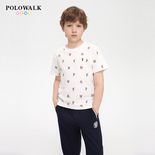 POLOWALK童装男童纯棉T恤