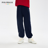 儿童加绒卫裤 2025新款 秋冬男女童长裤 POLOWALK童装 舒适保暖裤 子潮