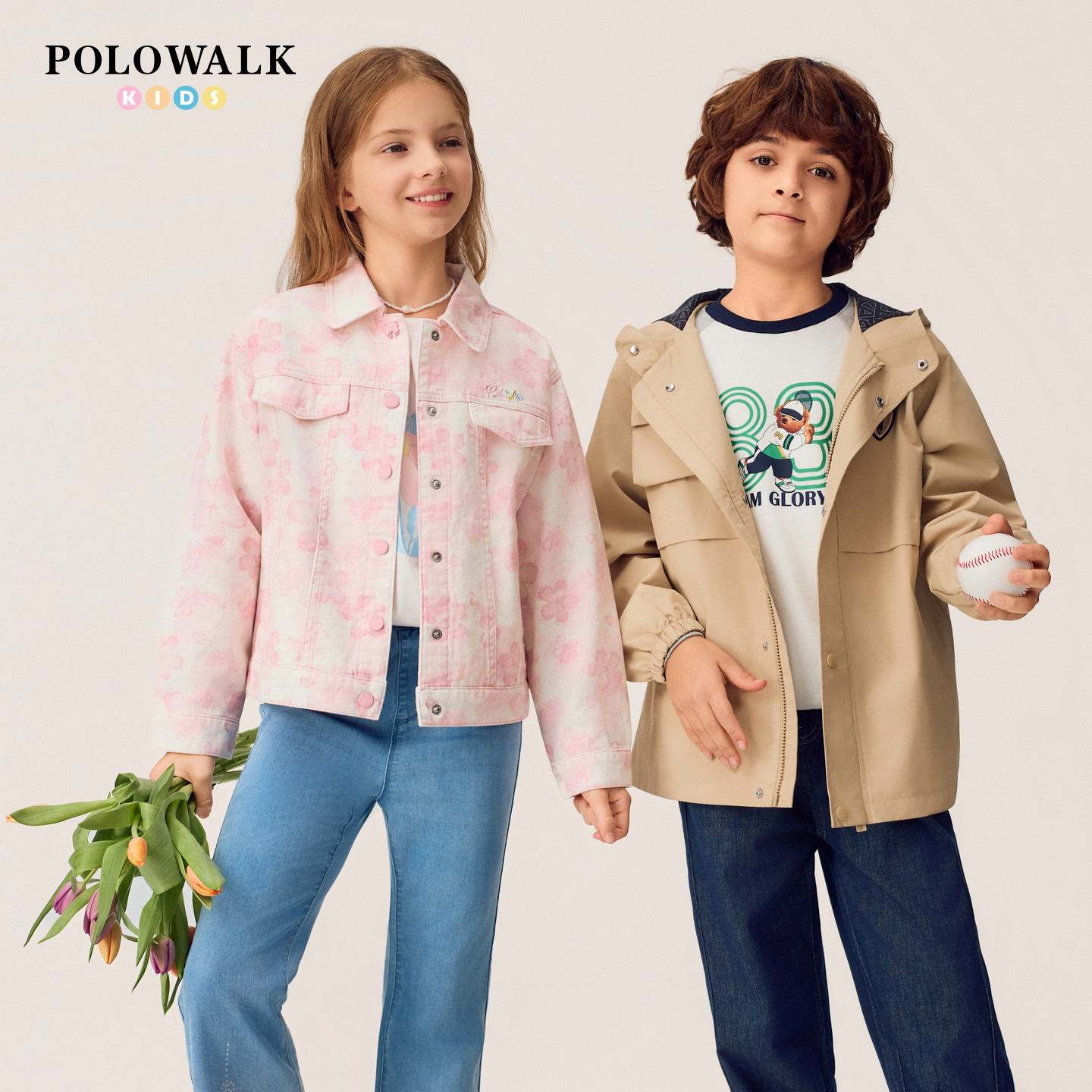 POLOWALK男童梭织中长款外套图片
