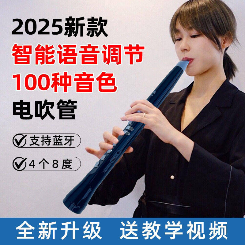 电吹管中老年人初学者入门国产电子萨克斯笛子唢呐二胡学生长笛