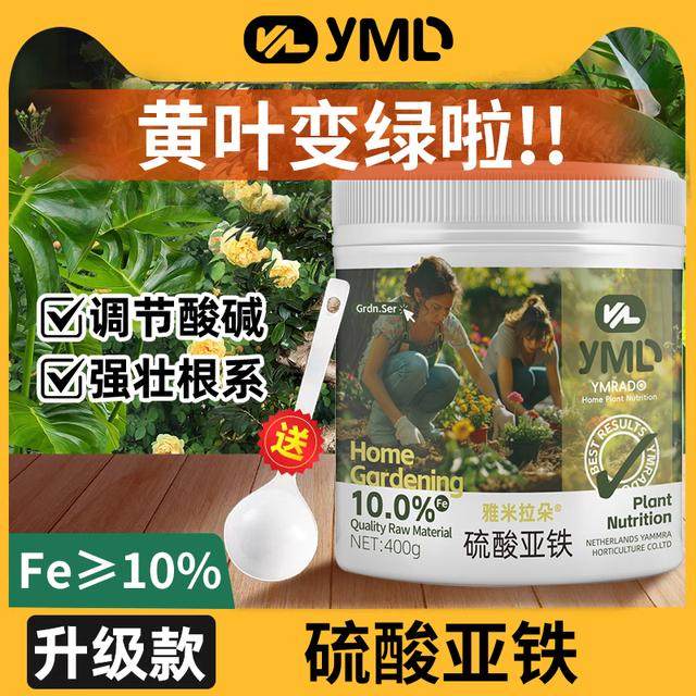 硫酸亚铁花肥料酸性植物水溶肥栀子花桂花茶花防黄叶补铁肥,农用物资,叶面肥,淘宝优惠券,粉丝福利购,淘宝优惠卷