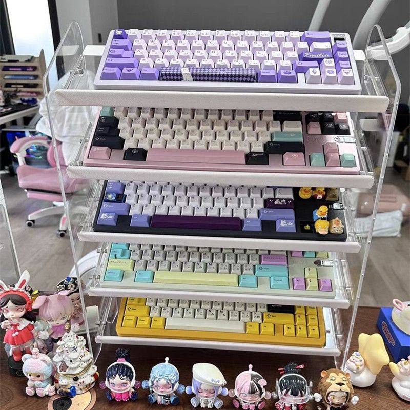 键盘展示架亚克力桌面办公文件收纳架游戏鼠标化妆品指甲油收纳盒,文具电教/文化用品/商务用品,书报架/展示架,淘宝优惠券,粉丝福利购,淘宝优惠卷