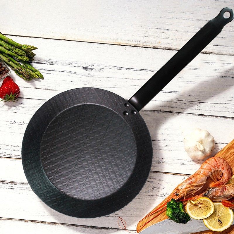 家用商用无涂层碳钢牛排锅长柄平底锅煎锅,厨房/烹饪用具,煎锅/平底锅,淘宝优惠券,粉丝福利购,淘宝优惠卷