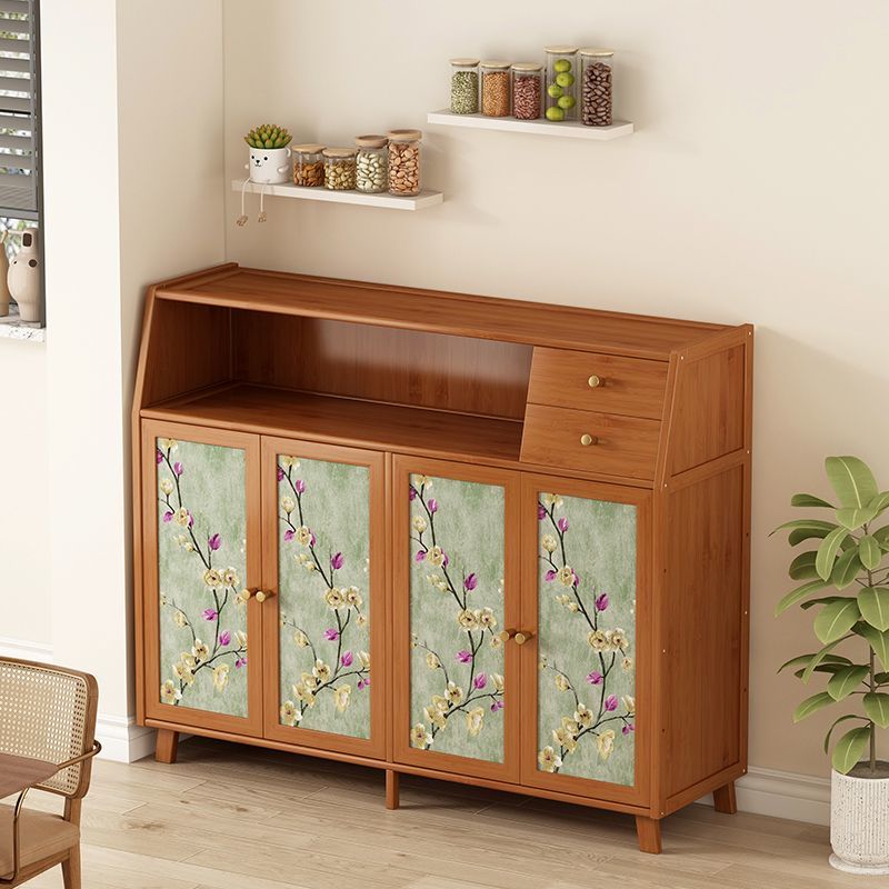 茶水柜餐边柜靠墙储物柜客厅置物架落地多层碗柜收纳柜家用橱柜