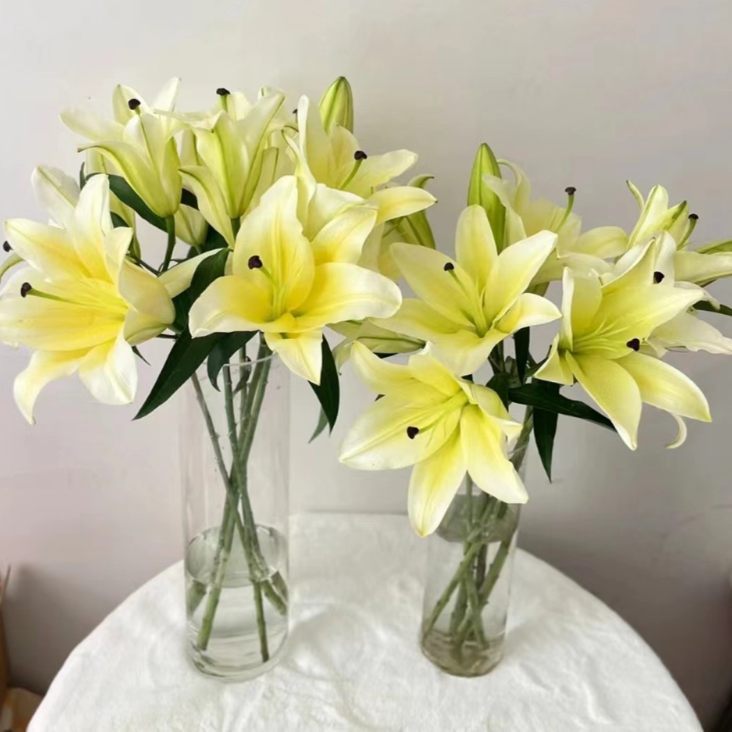【黄百合】香水百合20朵 云南昆明基地鲜花 鲜切花客厅家居摆件插
