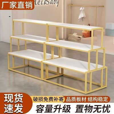 鞋包货架鞋店展示架包包架子服装店中岛双面流水台童鞋店中间架子