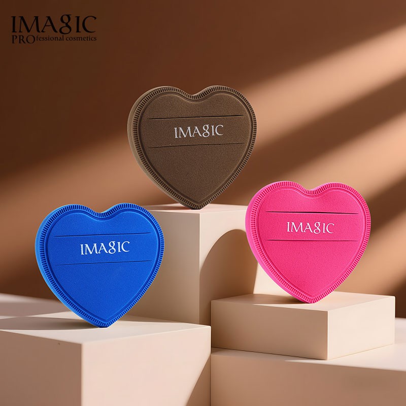 IMAGIC新款心形粉扑不易吃粉上妆服帖化妆蛋粉扑