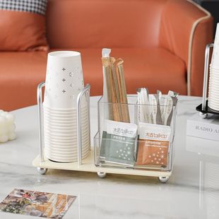 纸杯架取杯架一次性杯子家庭客厅桌面茶杯水杯待客纸杯收纳置物架