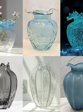 【浪花/夜光/波光/悠蓝/杨桃】中古风手工花瓶家居