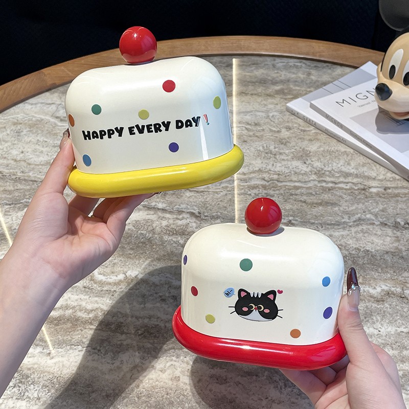 家用客厅创意可爱牙签盒牙线盒桌面新款实用牙签棉签双格收纳盒子