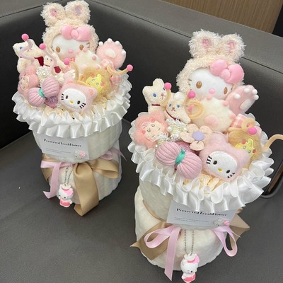 hellokitty创意玩偶花束生日礼物女生女神节送女友闺蜜老师女孩子