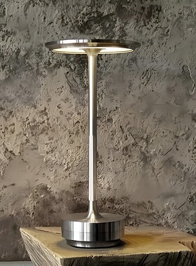 复古轻奢台灯现代简约餐厅酒吧氛围台灯触摸充电床头创意摆件客厅