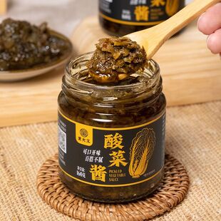 童大义芥菜酸菜酱下饭菜拌饭拌面酱开胃菜调味酱密封罐装开罐即食