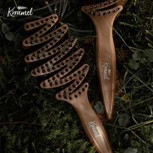 KRRAMEL【高定礼盒】松塔梳头排骨蓬松梳排骨梳按摩梳造型梳木梳