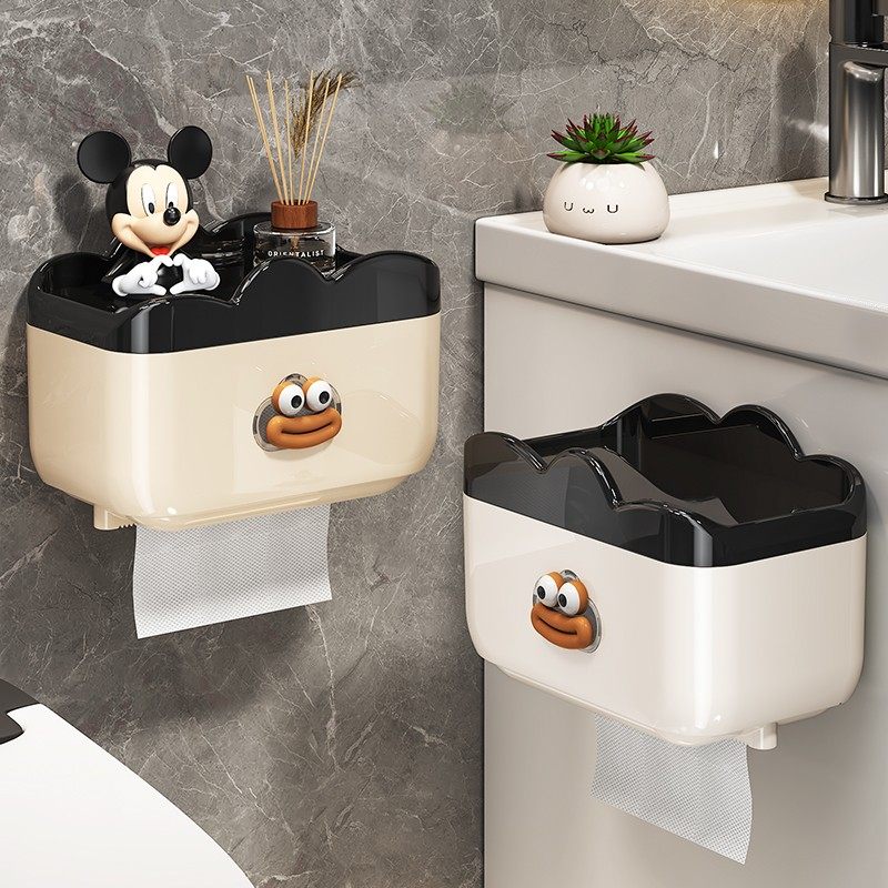 卫生间厕纸盒厕所纸巾盒抽纸盒卫生纸收纳架卷纸防水壁挂式免打孔,收纳整理,纸巾盒,淘宝优惠券,粉丝福利购,淘宝优惠卷