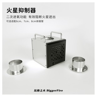 【火星抑制器】柴火炉配件 消除火星功能 防止帐篷烫伤增加燃烧热