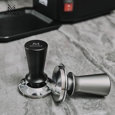 MUVNA意式咖啡机手柄压粉器304不锈钢水平恒定填压粉锤51/53/58mm