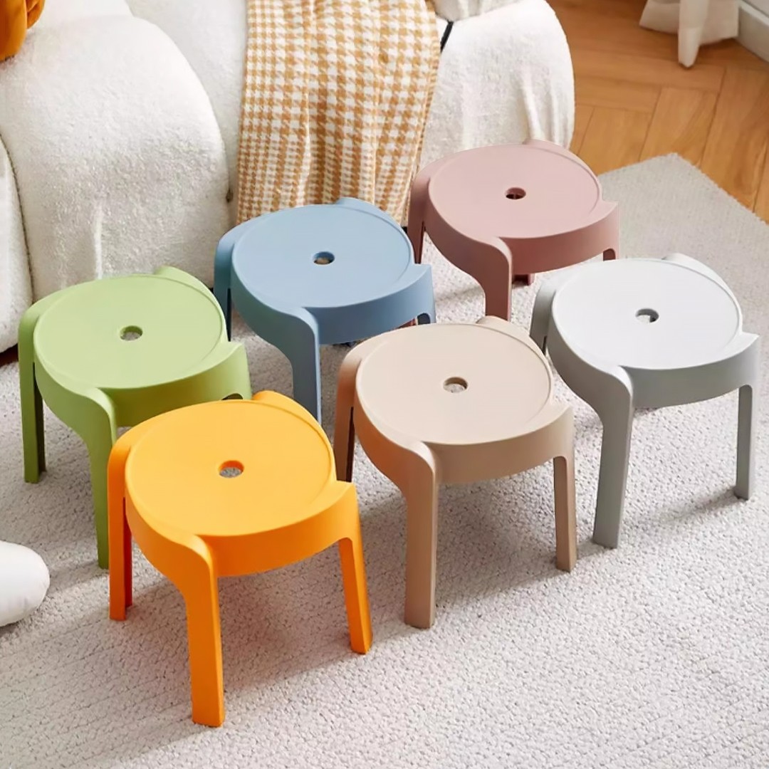 加厚小凳子家用塑料凳客厅换鞋凳浴室凳成人熟胶矮凳塑料小板凳