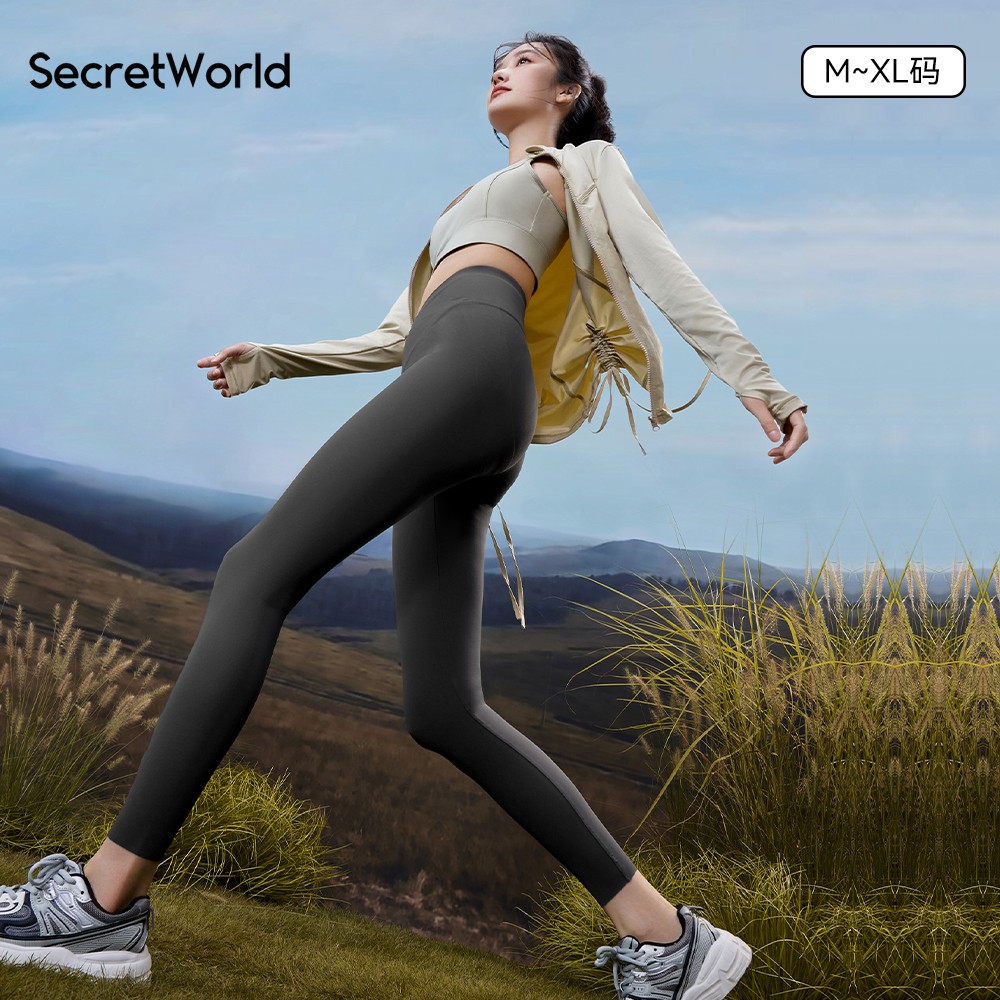 SW鲨鱼裤女外穿高腰瑜伽裤秋冬季加绒收腹提臀显瘦打底裤2025新款