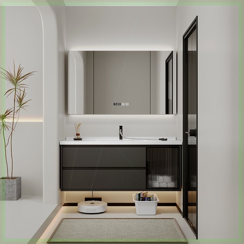 浴室柜定制尺寸65/75公分/85/95cm105/115厘米定做陶瓷一体盆卫浴