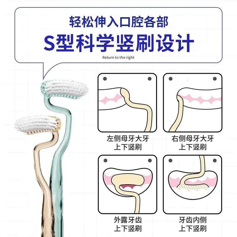家用S型洁齿深层清洁情侣牙刷口腔清洁工具便捷式月子可用雅宜诗,洗护清洁剂/卫生巾/纸/香薰,牙刷/口腔清洁工具,淘宝优惠券,粉丝福利购,淘宝优惠卷